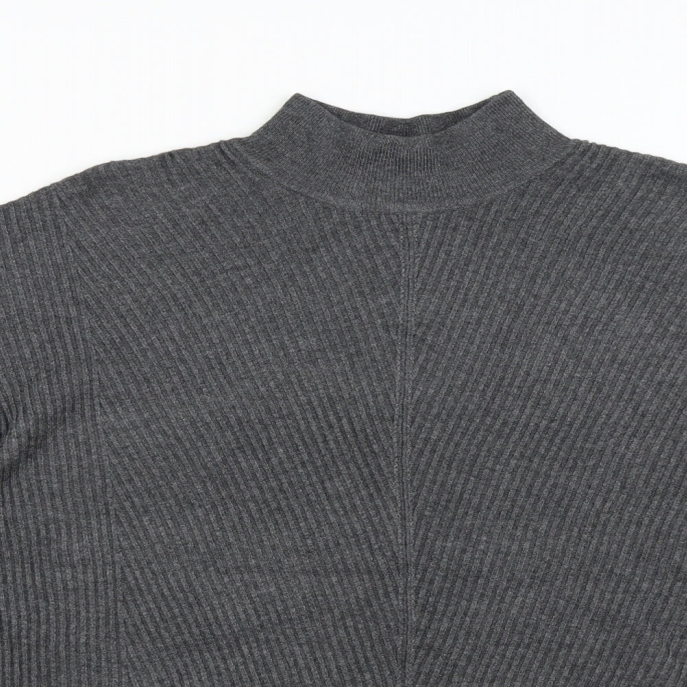 Womens UK Size 10 M&Co Grey Pullover Jumper