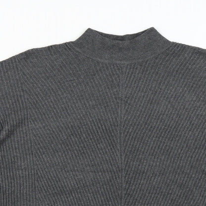 Womens UK Size 10 M&Co Grey Pullover Jumper