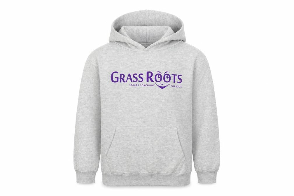 Cotton Ridge Girls Grey   Pullover Hoodie Size 9-10 Years  - Grass Roots Sports Coaching