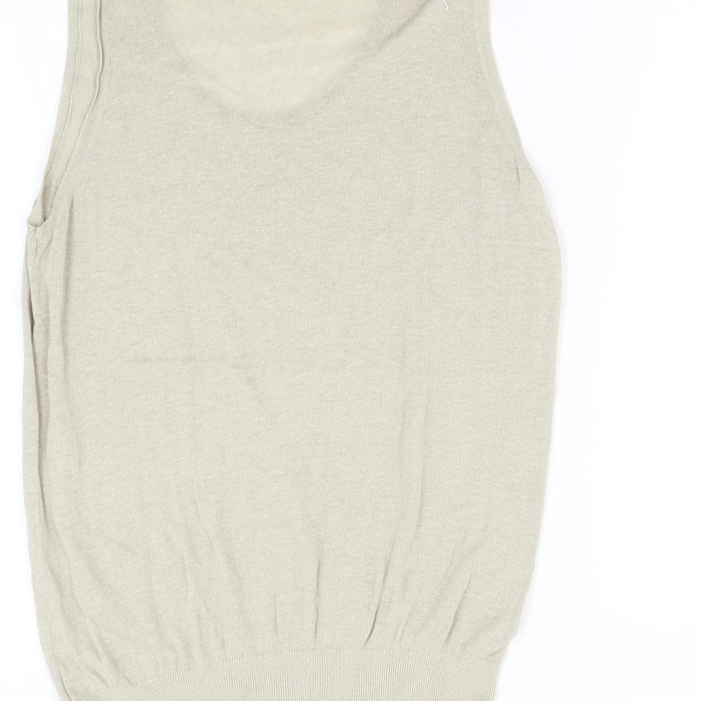 Womens UK Size S M&S Beige Vest Jumper