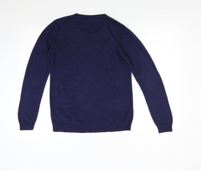 Womens UK Size L Vida Vi Blue Pullover Jumper