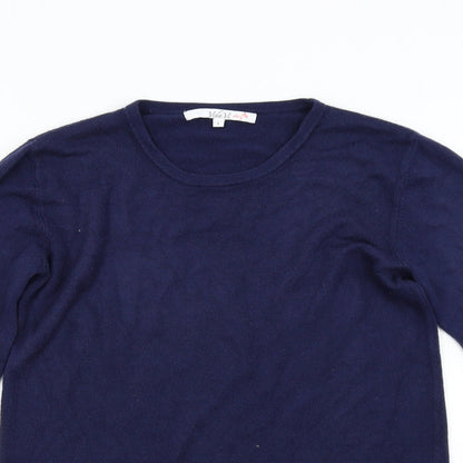 Womens UK Size L Vida Vi Blue Pullover Jumper