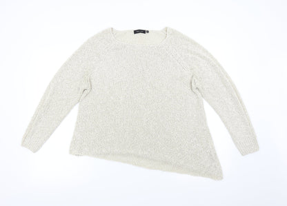 Womens UK Size 14 New Look Beige Pullover Jumper