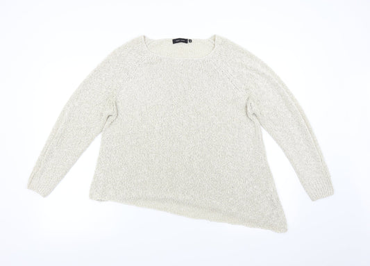 Womens UK Size 14 New Look Beige Pullover Jumper