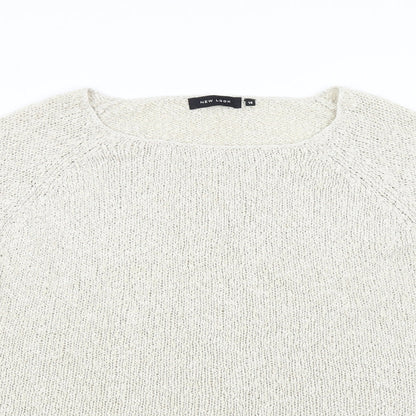 Womens UK Size 14 New Look Beige Pullover Jumper