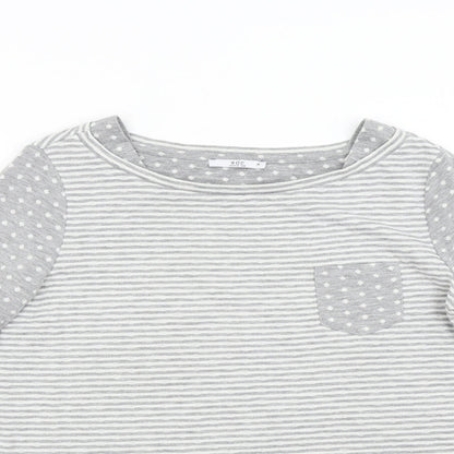 EDC Womens Grey Striped  Top Pyjama Top Size M