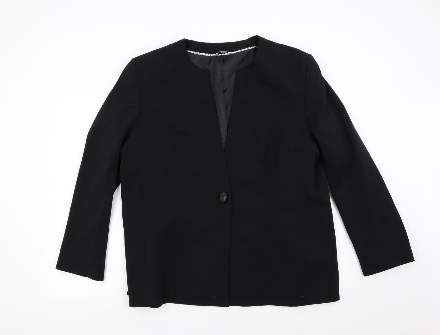 Klass Womens Black   Jacket Blazer Size L