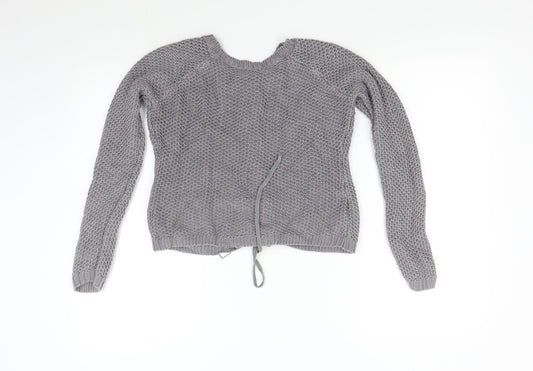 Limited Womens Grey  Knit Pullover Jumper Size 8