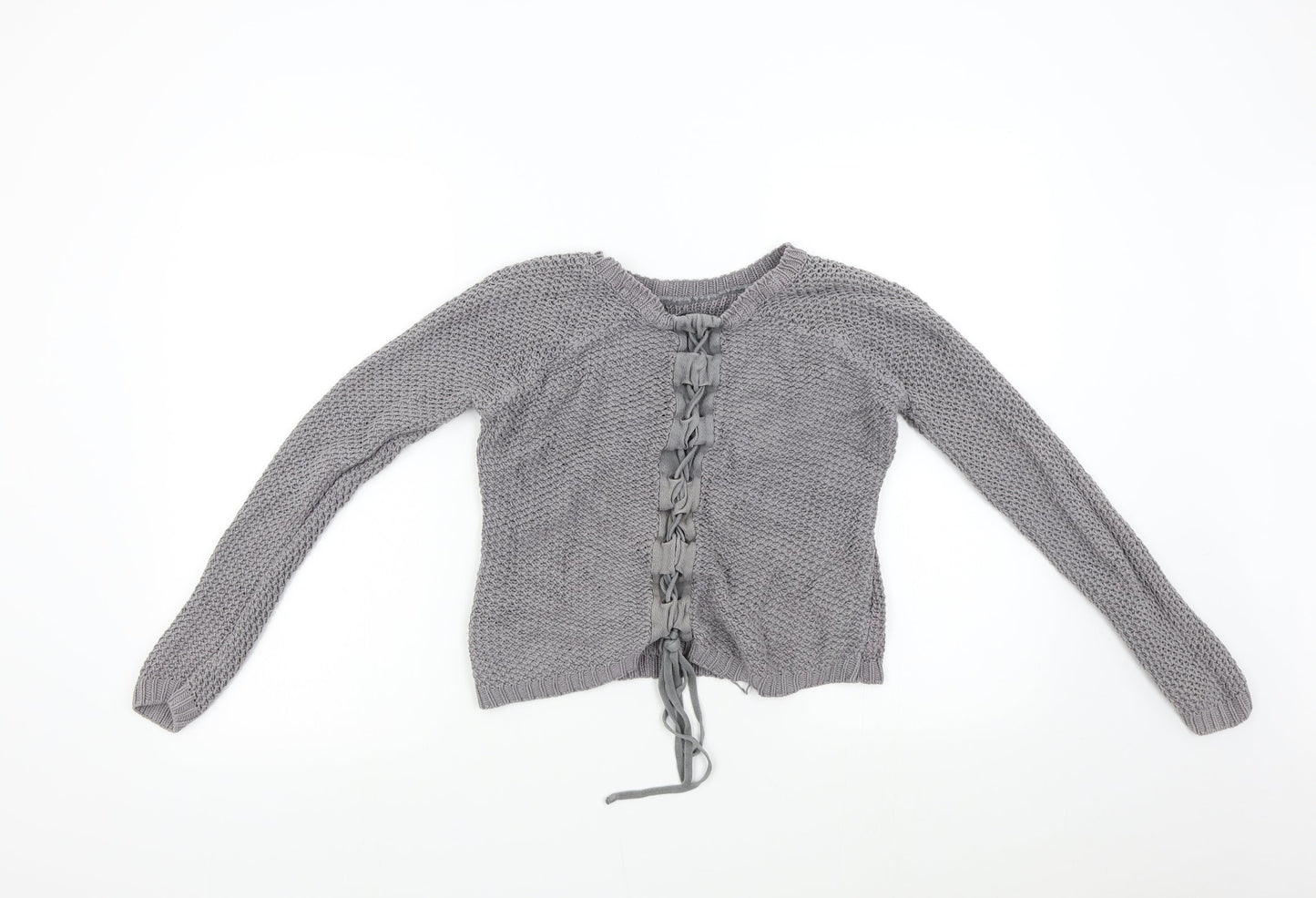 Limited Womens Grey  Knit Pullover Jumper Size 8