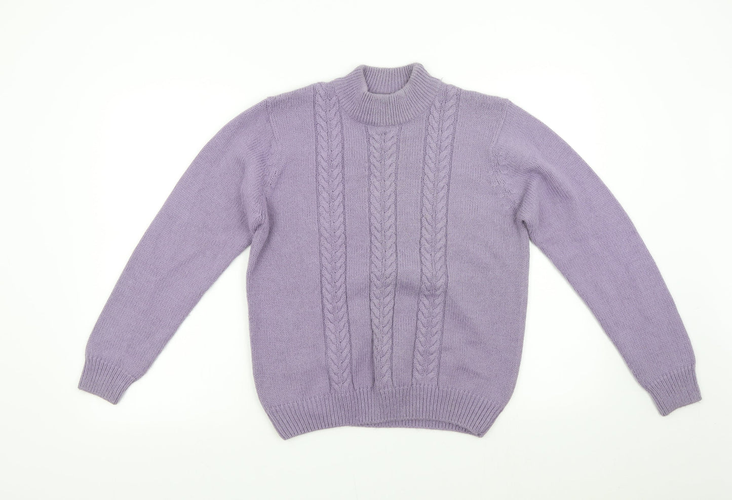 Womens UK Size 10 Berkertex Purple Pullover Jumper