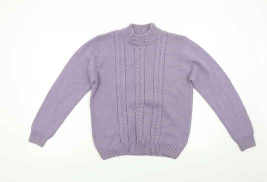 Womens UK Size 10 Berkertex Purple Pullover Jumper