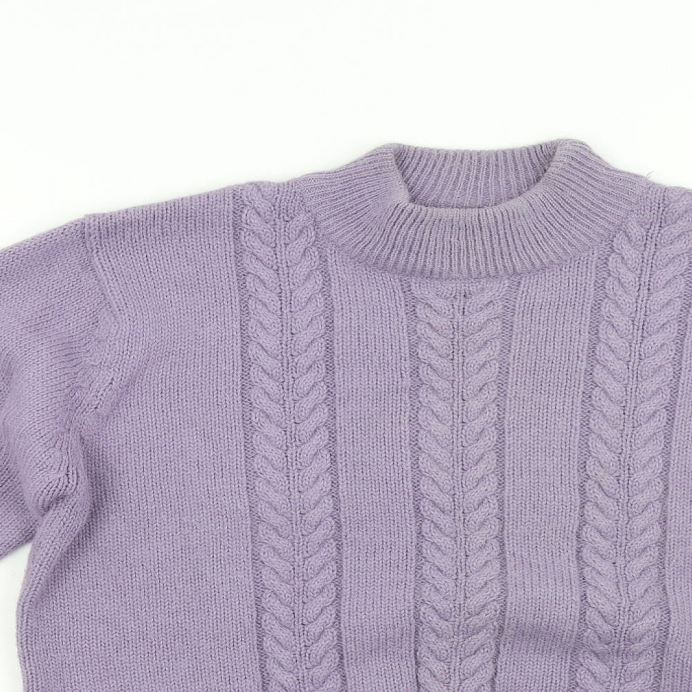 Womens UK Size 10 Berkertex Purple Pullover Jumper