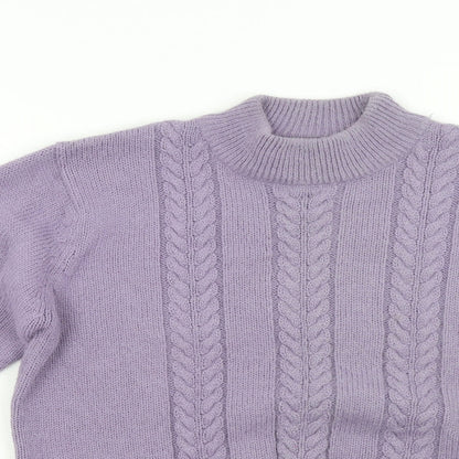 Womens UK Size 10 Berkertex Purple Pullover Jumper