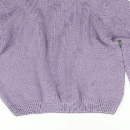 Womens UK Size 10 Berkertex Purple Pullover Jumper