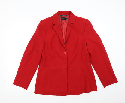 Civit Womens Red   Jacket Suit Jacket Size 12