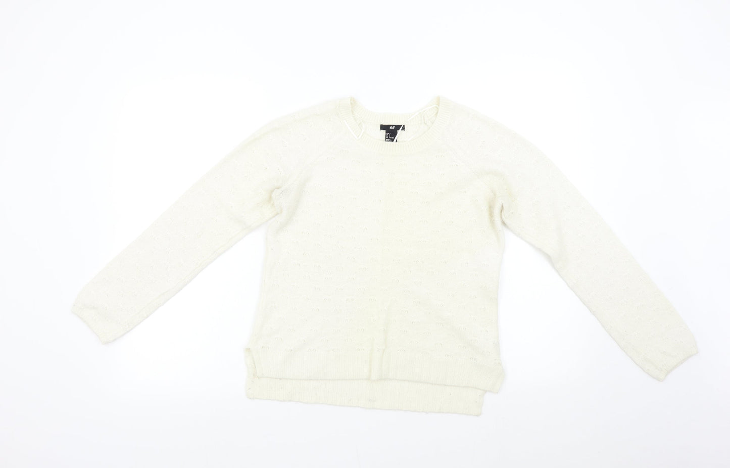 Womens UK Size S H&M Ivory Pullover Jumper