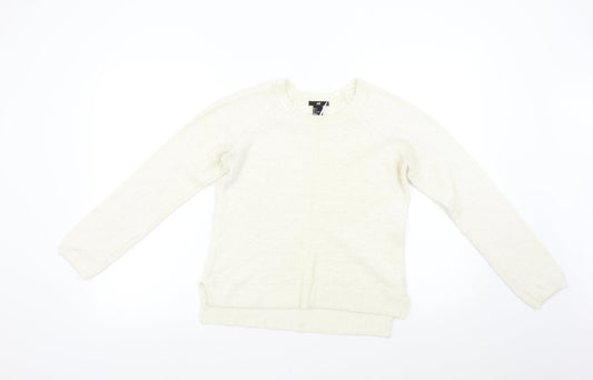 Womens UK Size S H&M Ivory Pullover Jumper