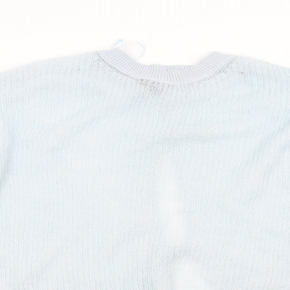 Womens UK Size 14 Topshop Blue Pullover Jumper