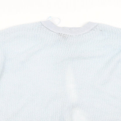 Womens UK Size 14 Topshop Blue Pullover Jumper