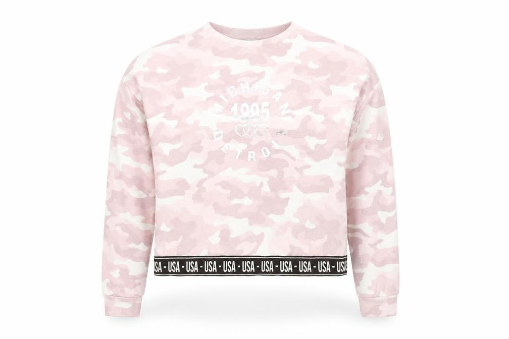 Primark Girls Pink Camouflage  Pullover Sweatshirt Size 12-13 Years  - USA