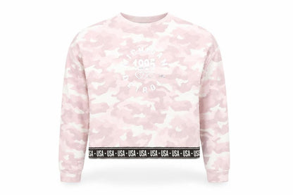Primark Girls Pink Camouflage  Pullover Sweatshirt Size 12-13 Years  - USA