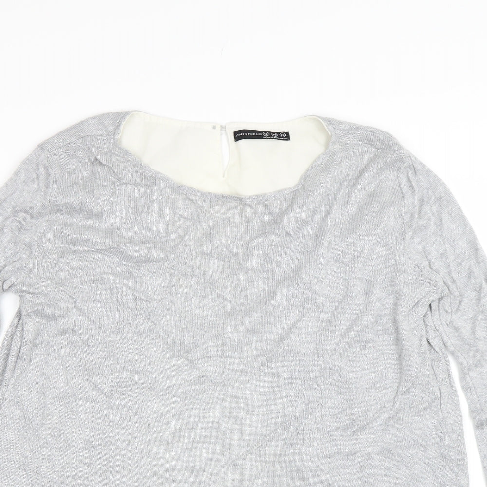 Womens UK Size 12 Atmosphere Grey Pullover Jumper