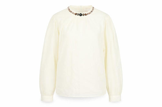 Womens UK Size L Gharani Strok Beige Basic T-Shirt