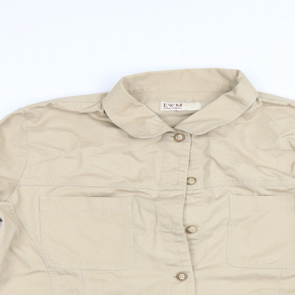 Womens UK Size M EWM Beige Jacket