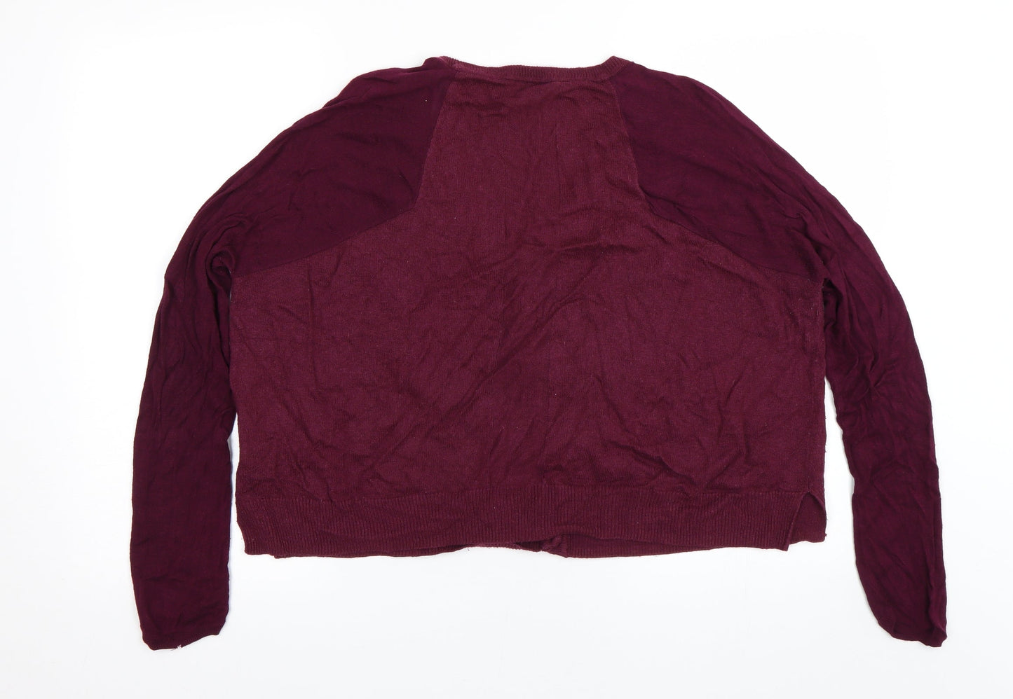 Womens UK Size 14 Topshop Purple Cardigan Jumper