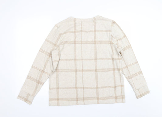 Womens UK Size 14 M&S Beige Pullover Jumper