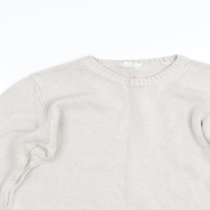Womens UK Size 16 M&S Beige Pullover Jumper