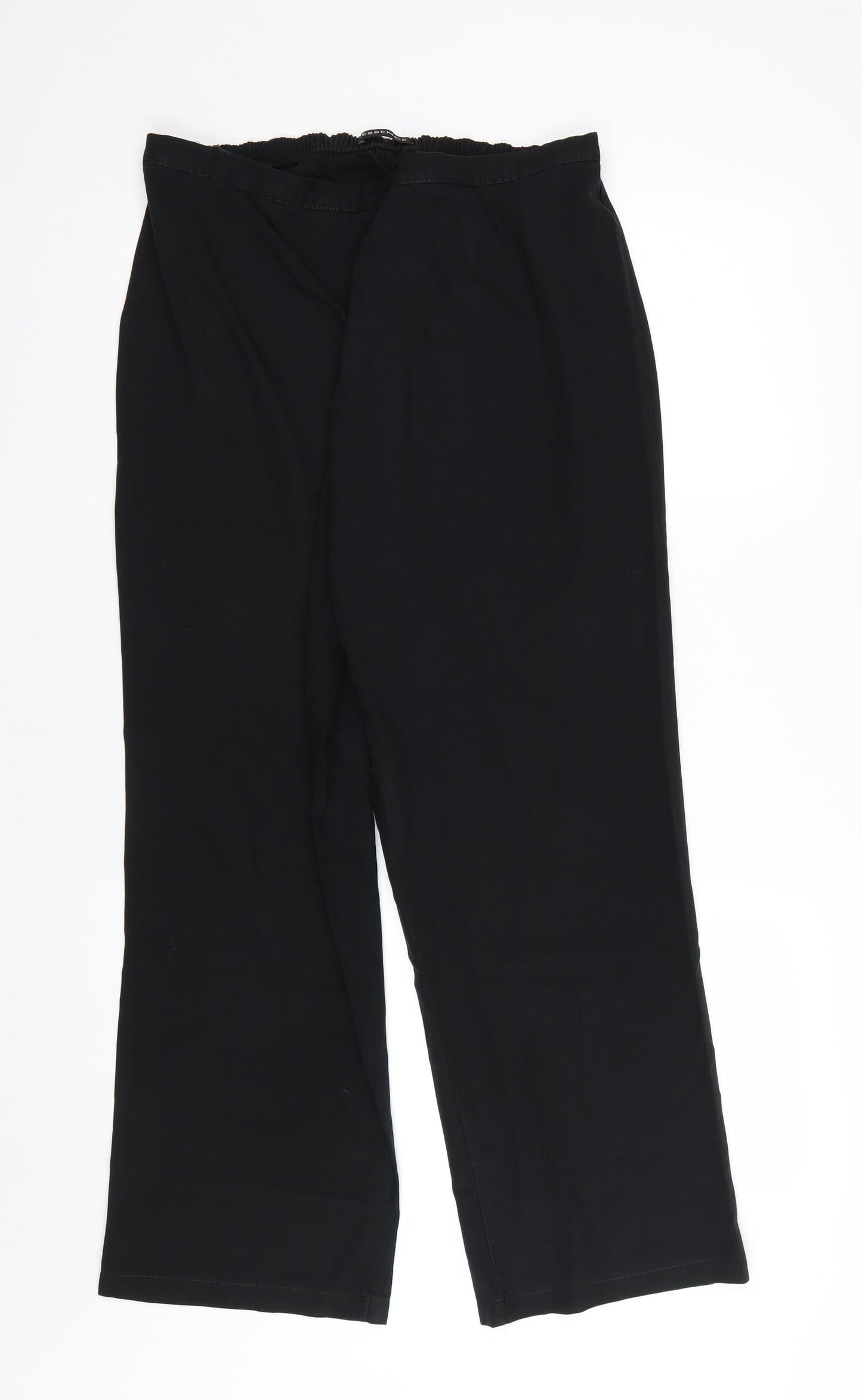 Womens UK Size 16 essence Regular Fit  Black Trousers