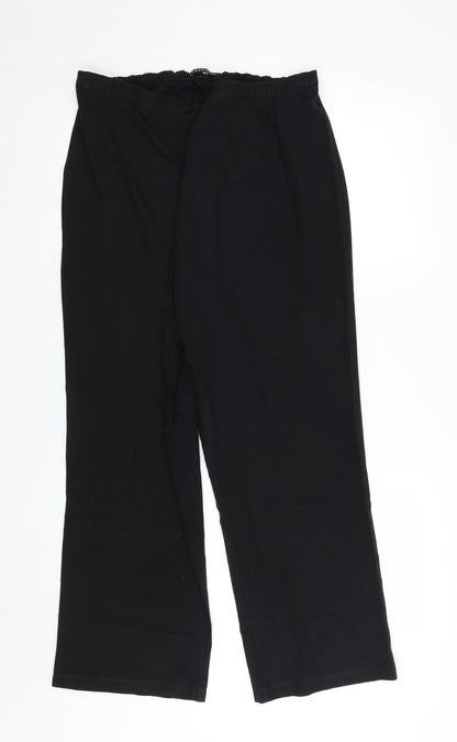 Womens UK Size 16 essence Regular Fit  Black Trousers