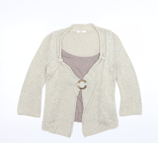 M&S Womens Beige   Pullover Jumper Size 8