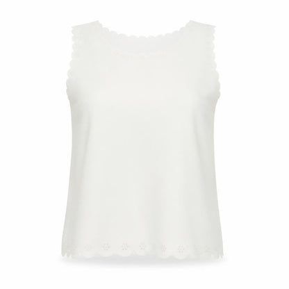 Primark Womens White Floral  Basic Tank Size 8