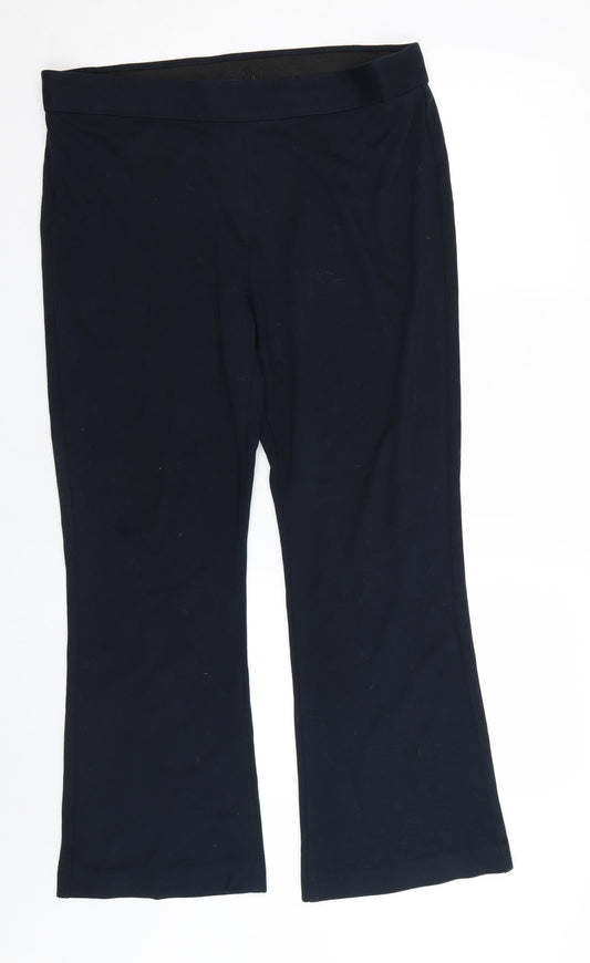 Womens UK Size 16 M&S Regular Fit  Blue Trousers