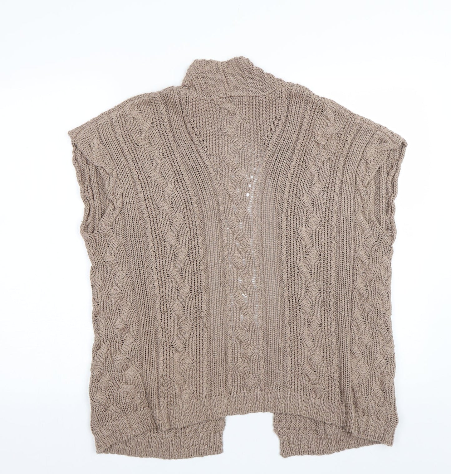Womens UK Size M M&S Brown Cardigan Jumper