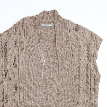 Womens UK Size M M&S Brown Cardigan Jumper