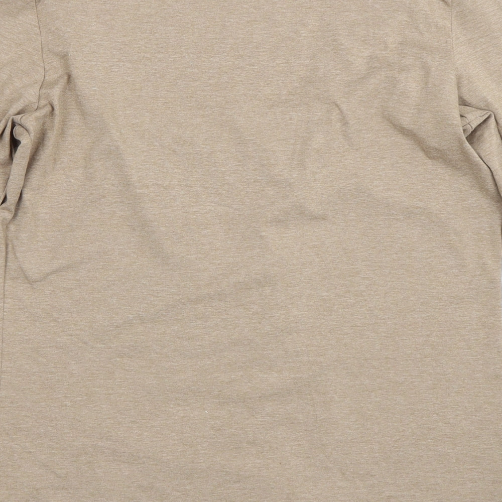 Womens UK Size 10 Per Una Brown Basic T-Shirt