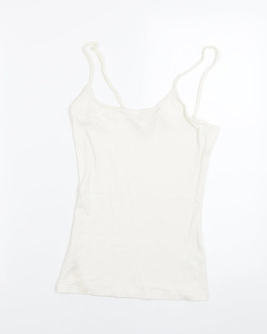 TU Womens White   Basic Tank Size 10