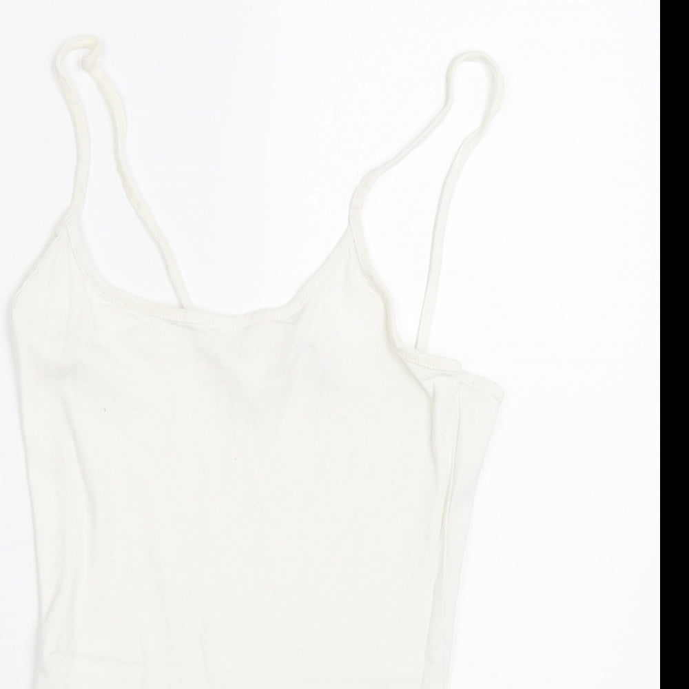 TU Womens White   Basic Tank Size 10