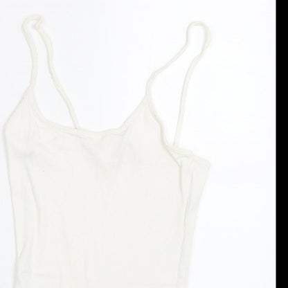 TU Womens White   Basic Tank Size 10