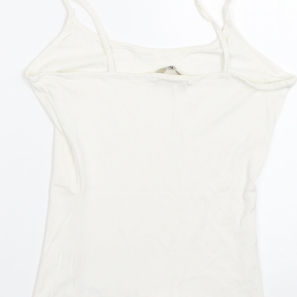 TU Womens White   Basic Tank Size 10
