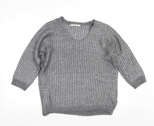 George Womens Silver   Pullover Jumper Size M