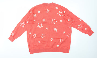 F&F Womens Multicoloured Geometric  Pullover Jumper Size 10