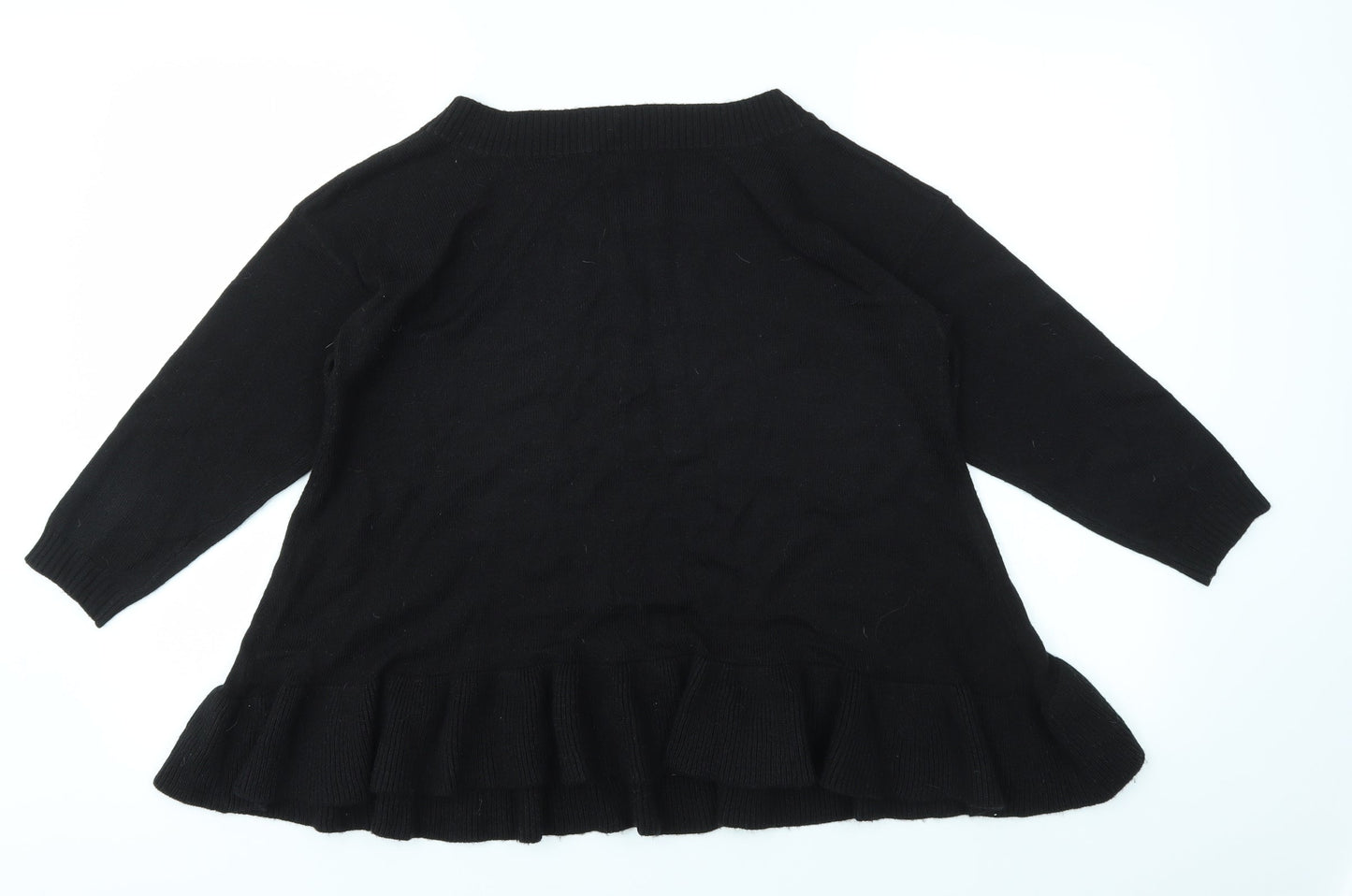 Womens UK Size 10 Papaya Black Pullover Jumper