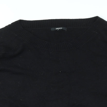Womens UK Size 10 Papaya Black Pullover Jumper