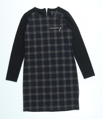 Primark Womens Grey Check  Fit & Flare  Size 10