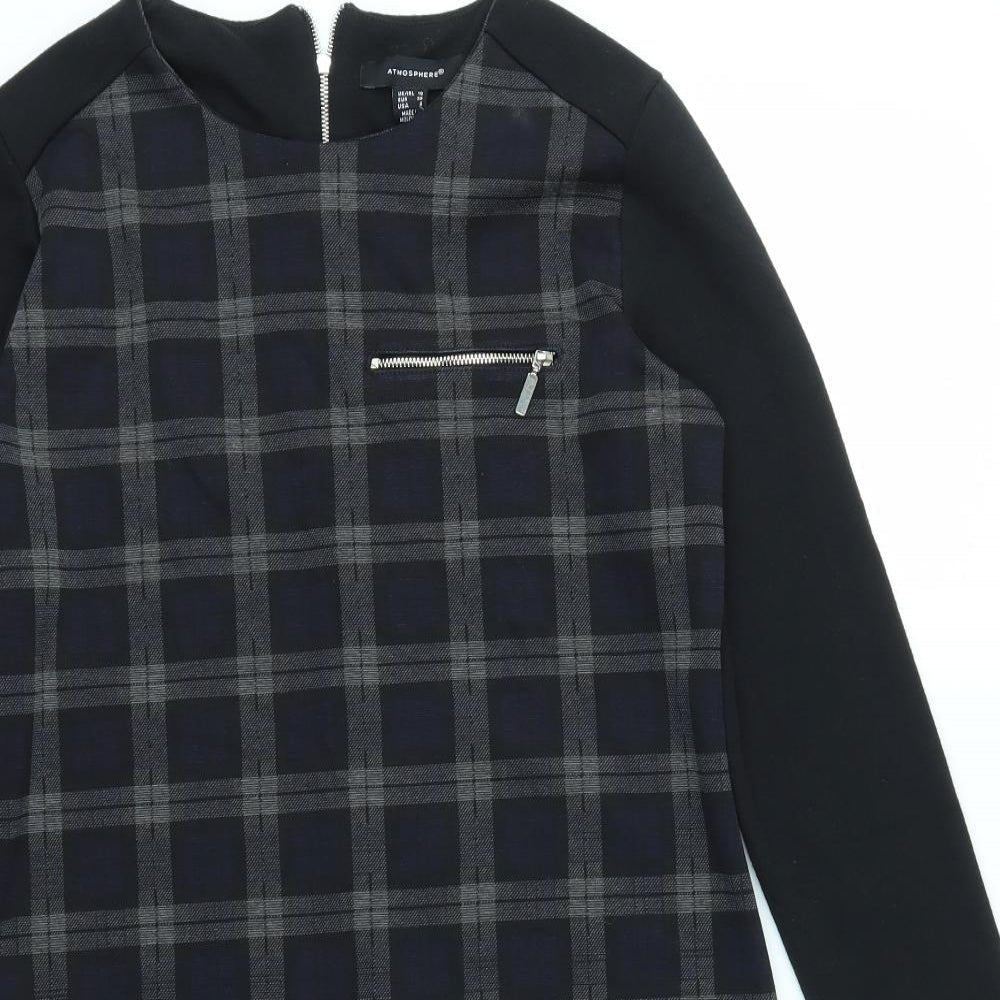 Primark Womens Grey Check  Fit & Flare  Size 10