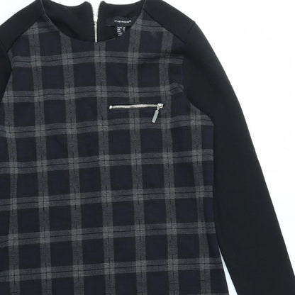 Primark Womens Grey Check  Fit & Flare  Size 10